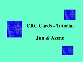 CRC Cards - Tutorial