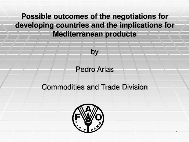 possible outcomes of the negotiations