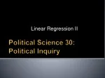 Political Science Linear Regression Results - slide 1