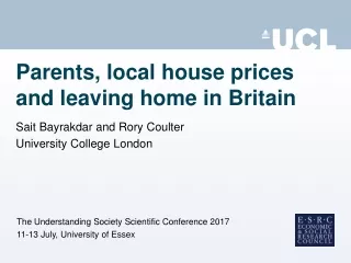 parents local house prices and leaving home in britain