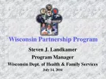 Wisconsin Partnership Program - slide 1