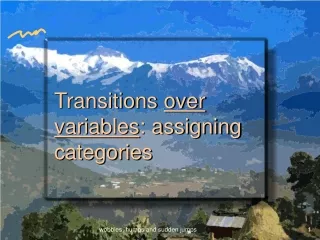 Transitions  over variables : assigning categories