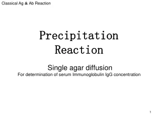 Classical Ag  &amp;  Ab Reaction