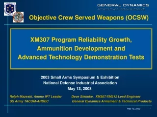 Objective Crew Served Weapons (OCSW)