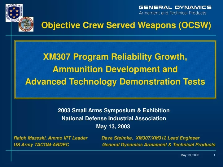 objective crew served weapons ocsw