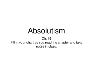 Absolutism