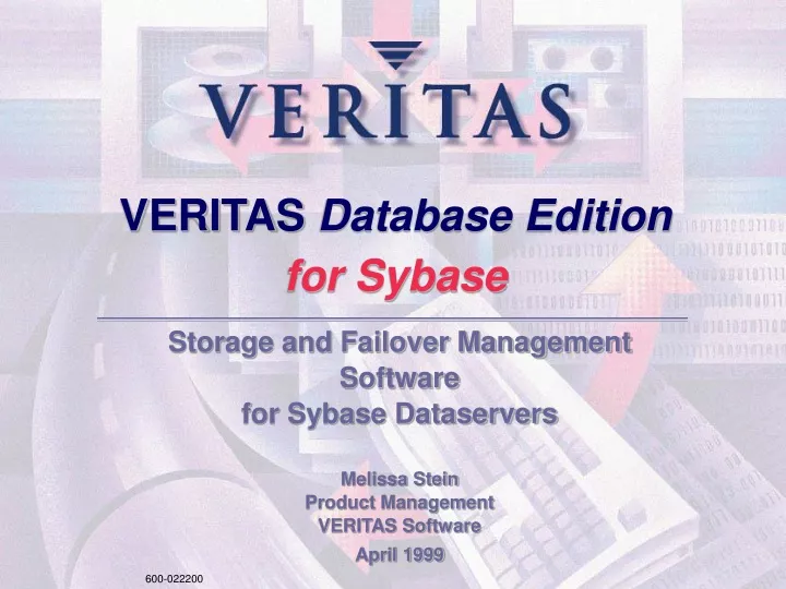 veritas database edition for sybase