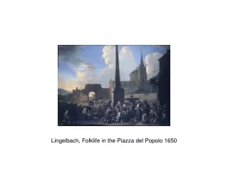Lingelbach, Folklife in the Piazza del Popolo 1650