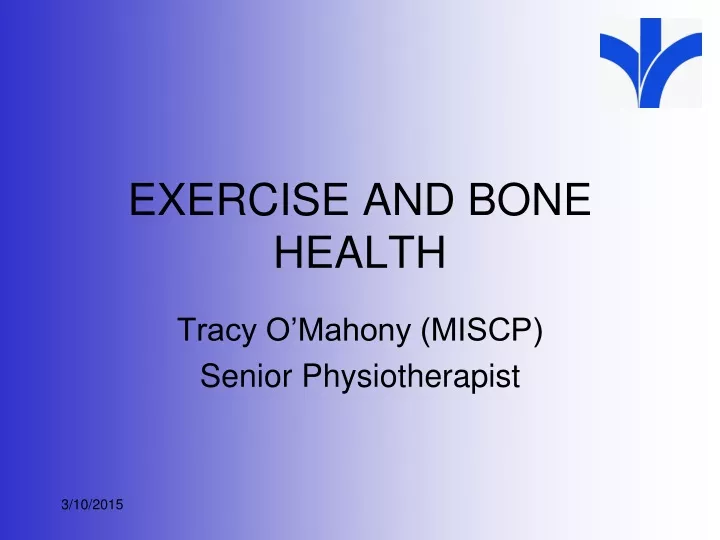 exercise and bone health