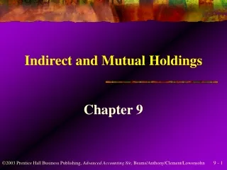 Indirect and Mutual Holdings