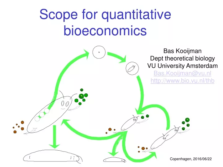scope for quantitative bioeconomics