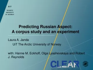 Predicting Russian Aspect:  A corpus study and an experiment