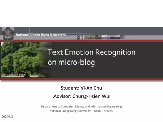 Text Emotion Recognition on micro-blog