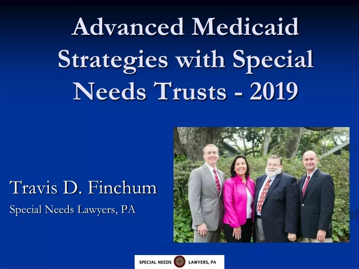 advanced medicaid strategies with special needs trusts 2019