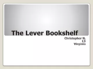 The Lever Bookshelf