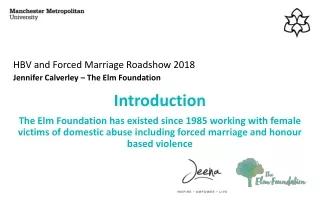 HBV and Forced Marriage Roadshow 2018