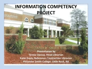 INFORMATION COMPETENCY PROJECT