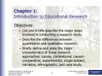 Chapter 1: Introduction to Educational Research