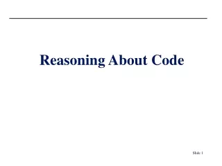 Reasoning About Code