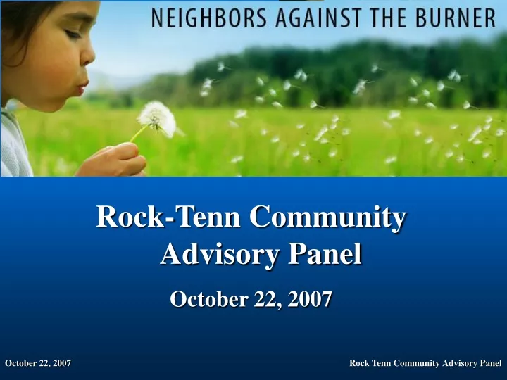 rock tenn community advisory panel october 22 2007