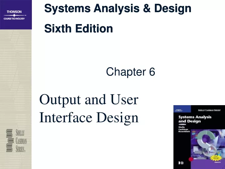 output and user interface design
