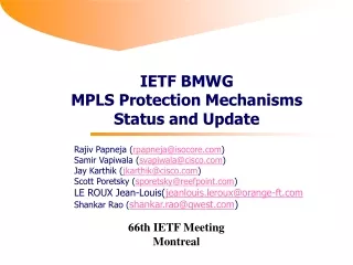 66th IETF Meeting Montreal