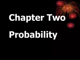 Chapter Two Probability