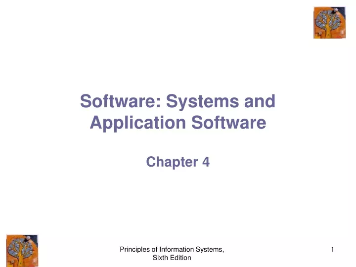 software systems and application software