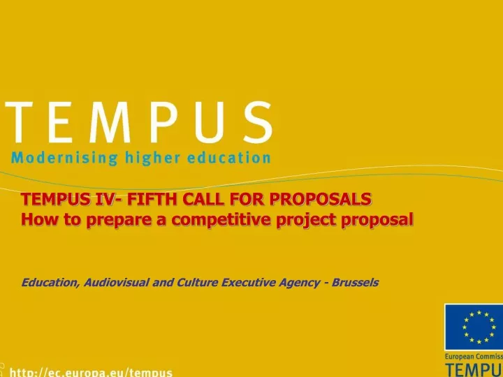 tempus iv fifth call for proposals how to prepare