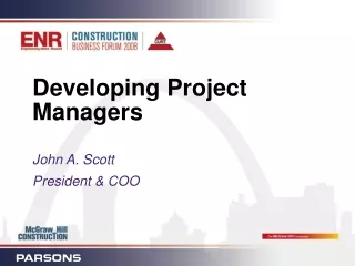 Developing Project Managers