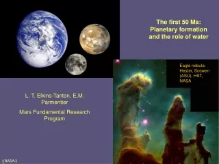 The first 50 Ma: Planetary formation and the role of water