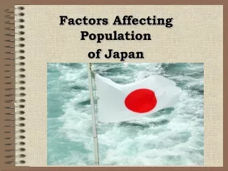 Factors Affecting Population  of Japan