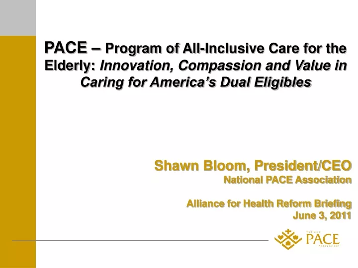 pace program of all inclusive care