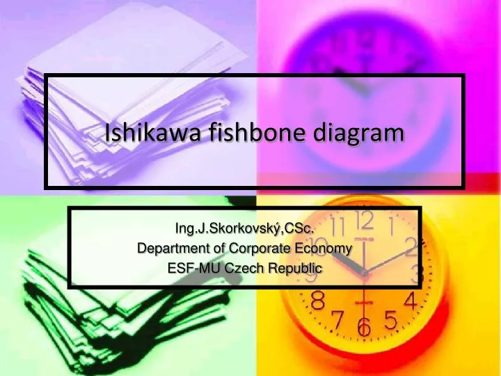 ishikawa fishbone diagram