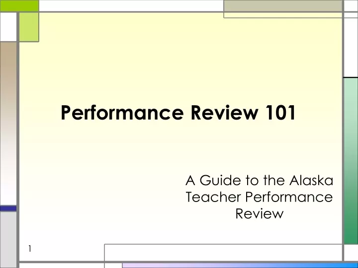 performance review 101