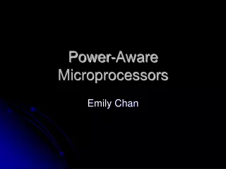 Power-Aware Microprocessors