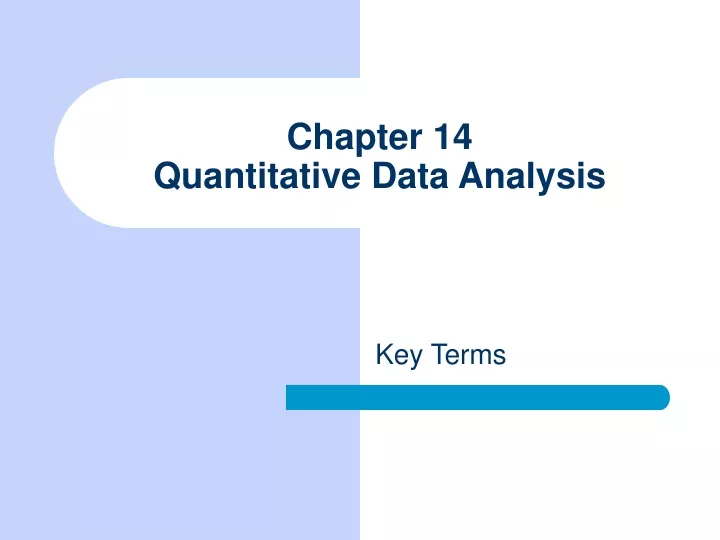 chapter 14 quantitative data analysis