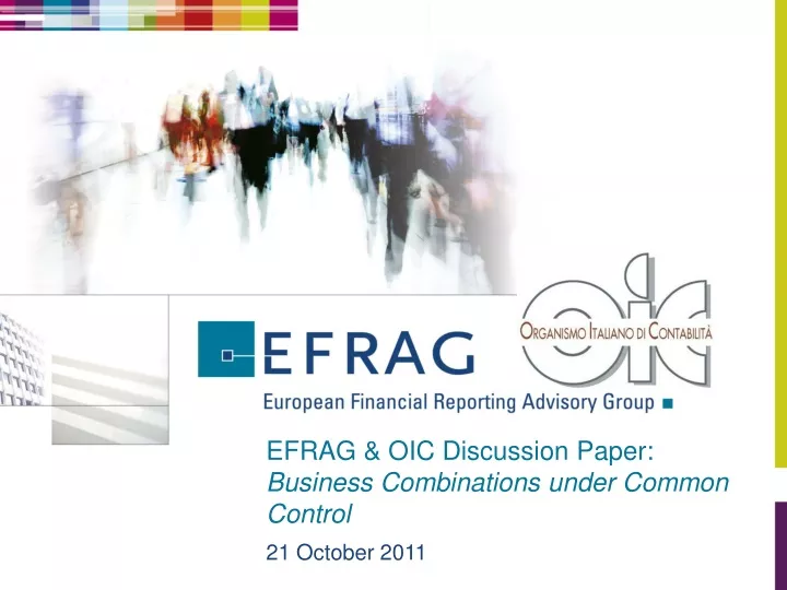 efrag oic discussion paper business combinations under common control