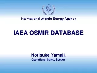 IAEA OSMIR DATABASE