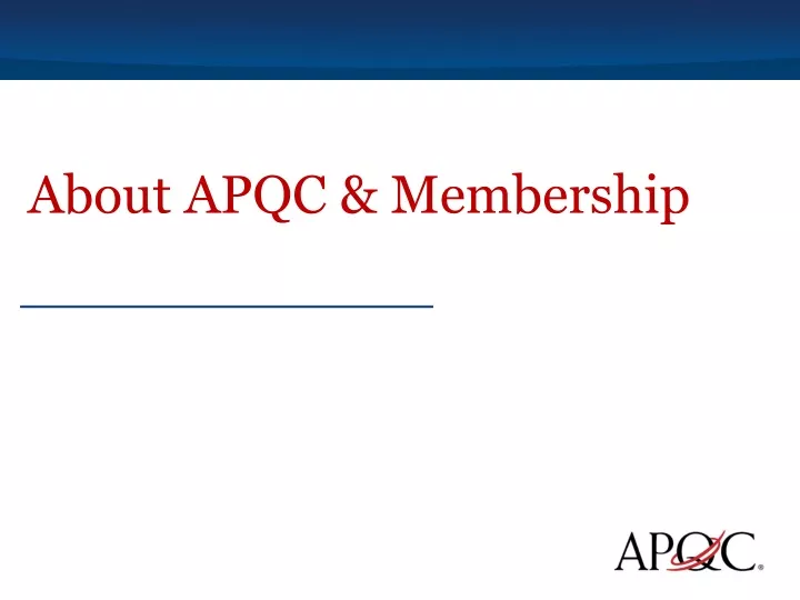 about apqc membership