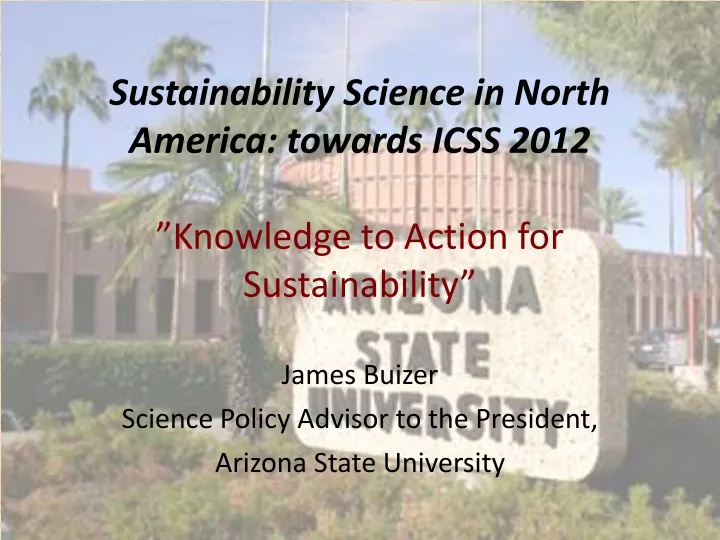 sustainability science in north america towards