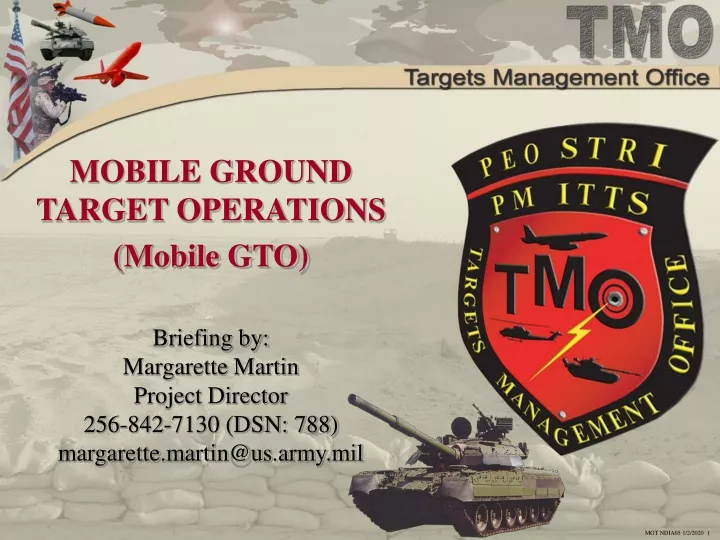 mobile ground target operations mobile gto
