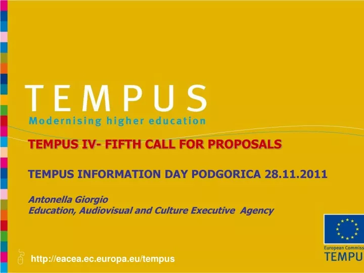 tempus iv fifth call for proposals