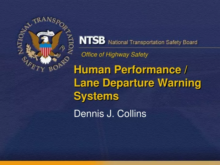 human performance lane departure warning systems
