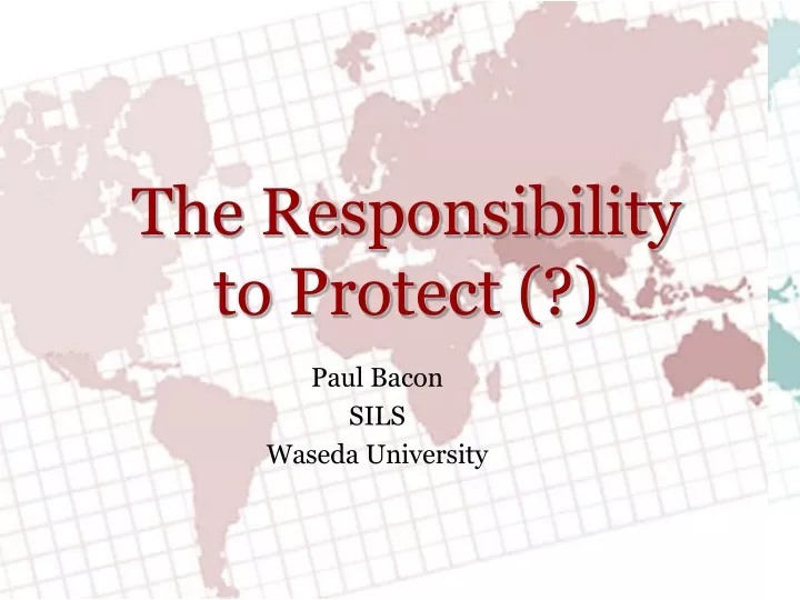 the responsibility to protect