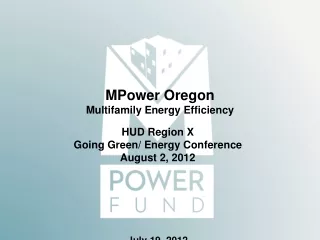 MPower Oregon Multifamily Energy Efficiency