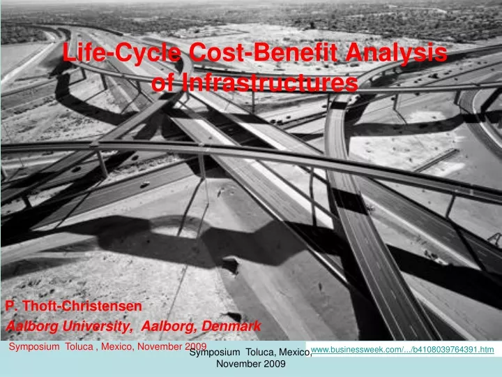 life cycle cost benefit analysis of infrastructures