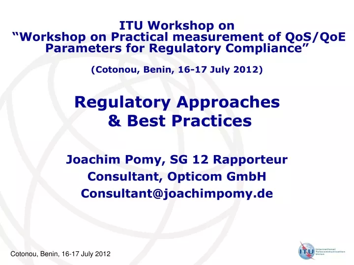 regulatory approaches best practices