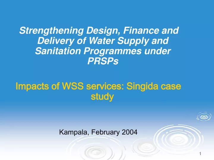 strengthening design finance and delivery