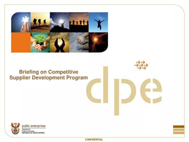 briefing on competitive supplier development
